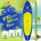 FunWater Inflatable Stand Up Paddle Board, 11 ft x 32 in x 6 in - SUP Paddle Accessories