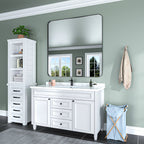 Aluminum Alloy Rounded Corner Wall Vanity Mirror