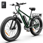 AMYET 26 x 4 Fat Tire Electric Mountain Bike, 48V 15Ah, 7-Speed - EB26