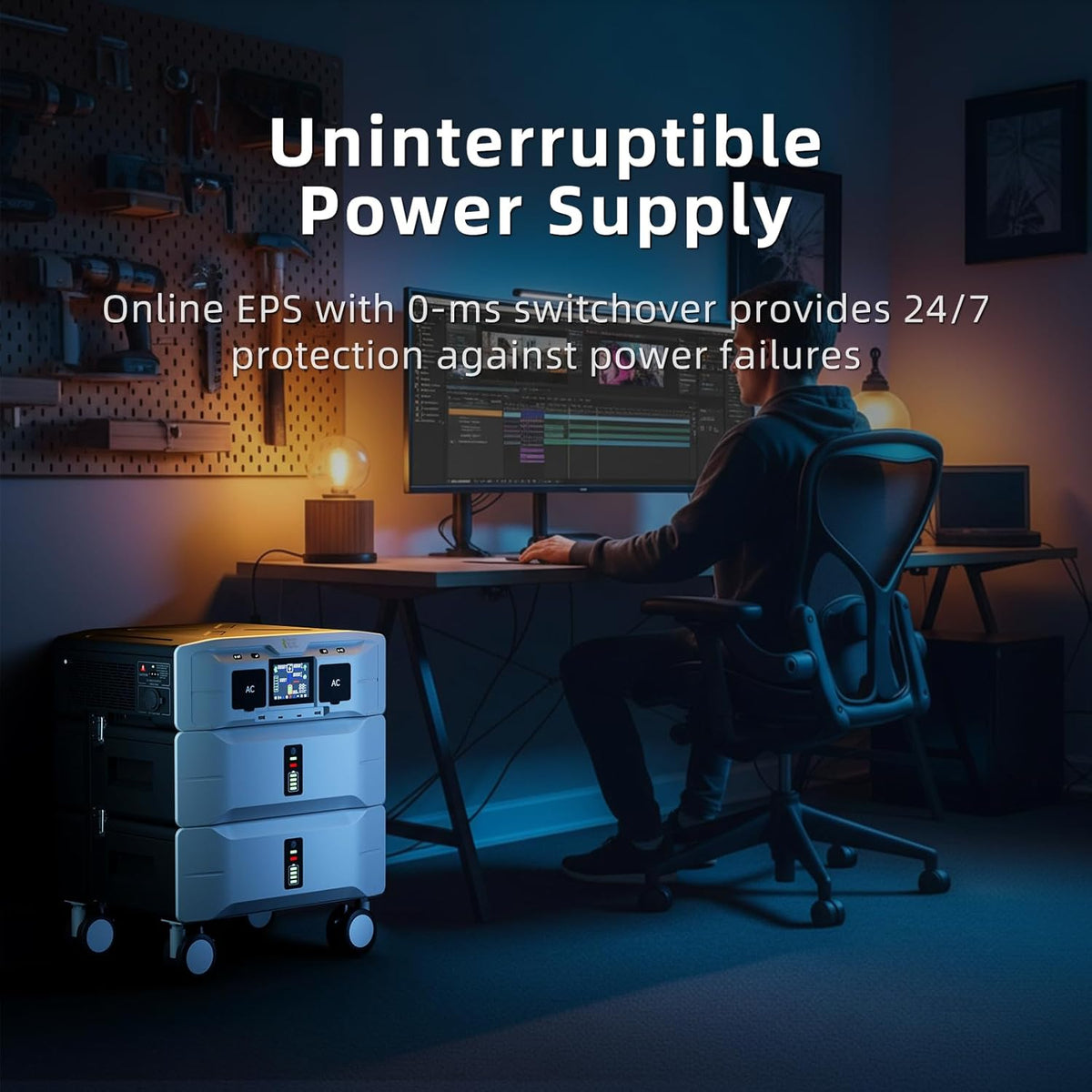 IEE Portable Power Station 5120Wh 120/240V 5000W LFP Battery - SP5000