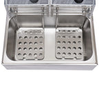 Commercial Electric Deep Fryer, 5000W, 12L Single Tank, Stainless Steel Fry Basket
