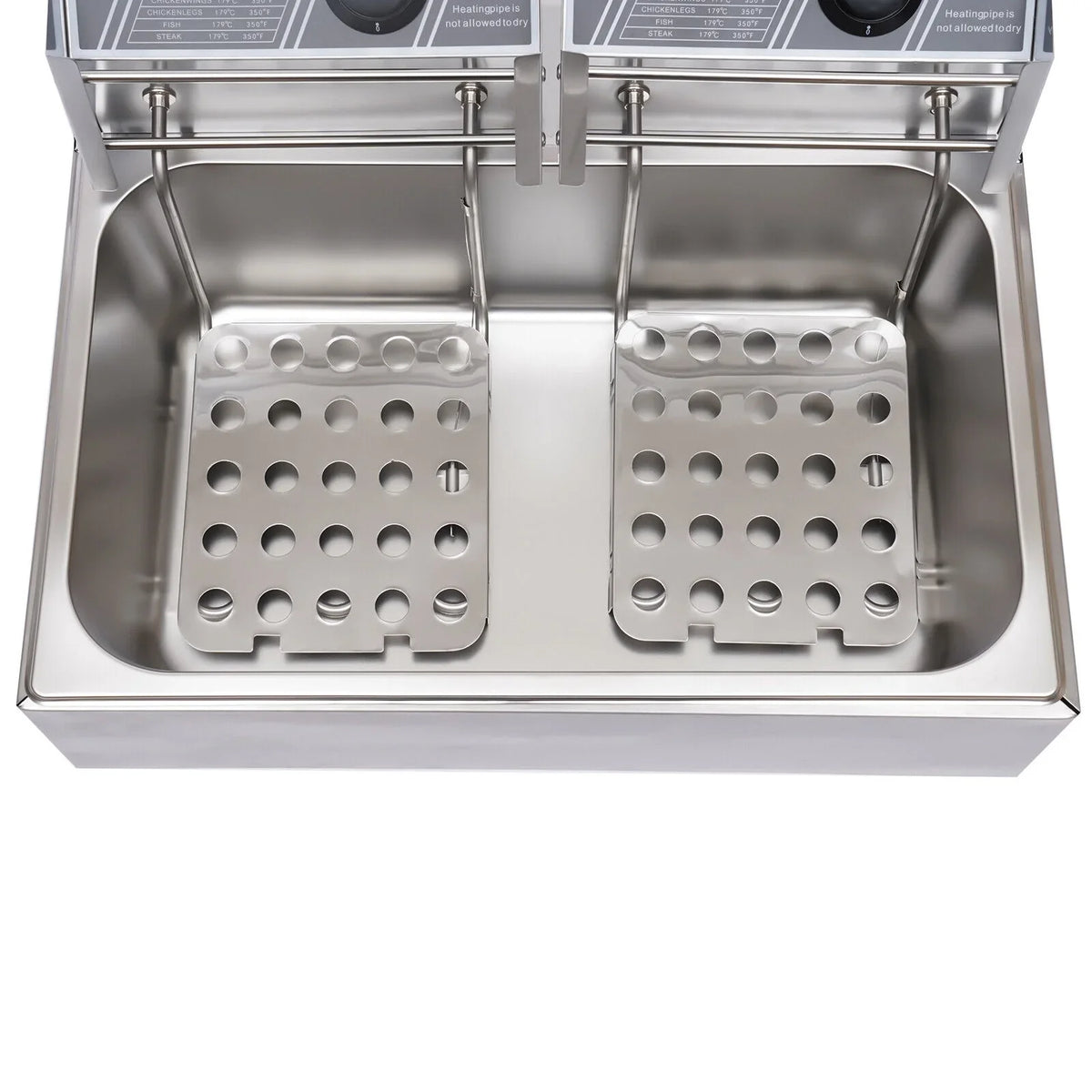 Commercial Electric Deep Fryer, 5000W, 12L Single Tank, Stainless Steel Fry Basket