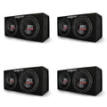 MTX Dual Loaded Subwoofer Enclosures, 12 Inch, 2000 Watt Max, 4 Pack - TNE212DV