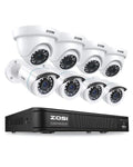 ZOSI 8 Security Camera System 720p 8-Channel 1280TVL HD Weatherproof CCTV