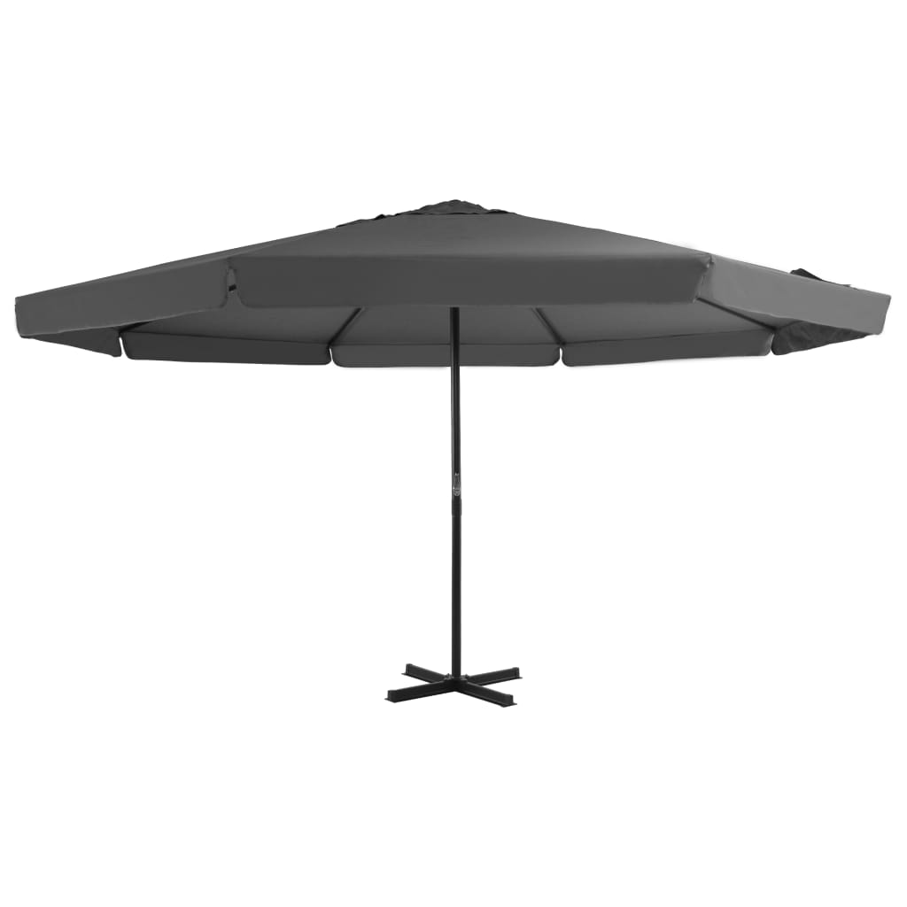 vidaXL Garden Parasol, Azure Blue Polyester With PA Coating, 196.9in x 118.1in