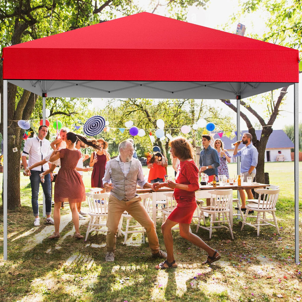 GVDV 10x10 ft Easy Pop Up Outdoor Canopy Tent - Blue
