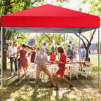 GVDV 10x10 ft Easy Pop Up Outdoor Canopy Tent - Blue
