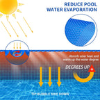 BigXwell 16-Mil Blue Rectangular Solar Pool Cover, 12 x 24 Foot - 1600 Series