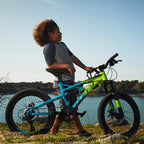 Huffy 20-inch Oxide Boys Mountain Bike, Lime / Blue