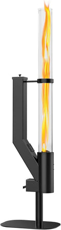 Rayzi 58 Inch Wood Pellet Patio Heater Fire Pit
