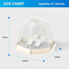 TABU Pop Up Bubble Sports Tent, Clear, 10 x 10 ft, 6-7 People