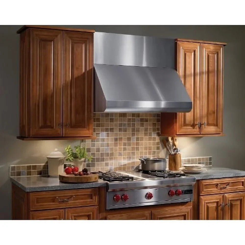Broan 600 CFM 36 in Stainless Steel Wall-Mounted Range Hood - E6036