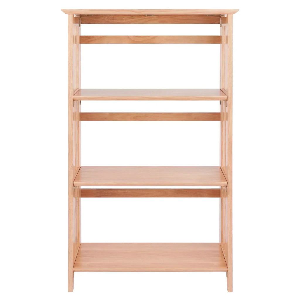Winsome 3-Section Foldable Shelf, Natural Finish - 25.98 x 12.28 x 42.00 Inches