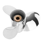 Qiclear Stainless Steel Outboard Motor Propeller 10 1/2 x 13, 13 Spline Tooth, RH - 48-855858A46