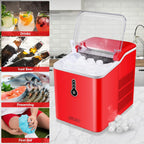 Countertop Bullet Ice Maker, 26.5 Lbs Per Day, Blue