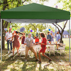 GVDV 10x10 ft Easy Pop Up Outdoor Canopy Tent - Blue