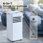 Bapipro Smart Portable Air Conditioner 10,000 BTU, WiFi, Remote, 4-in-1, 300 Sq Ft, 55dB