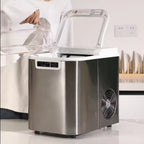 CJC Countertop Ice Maker With Carry Handle, Basket, Scoop, 110V