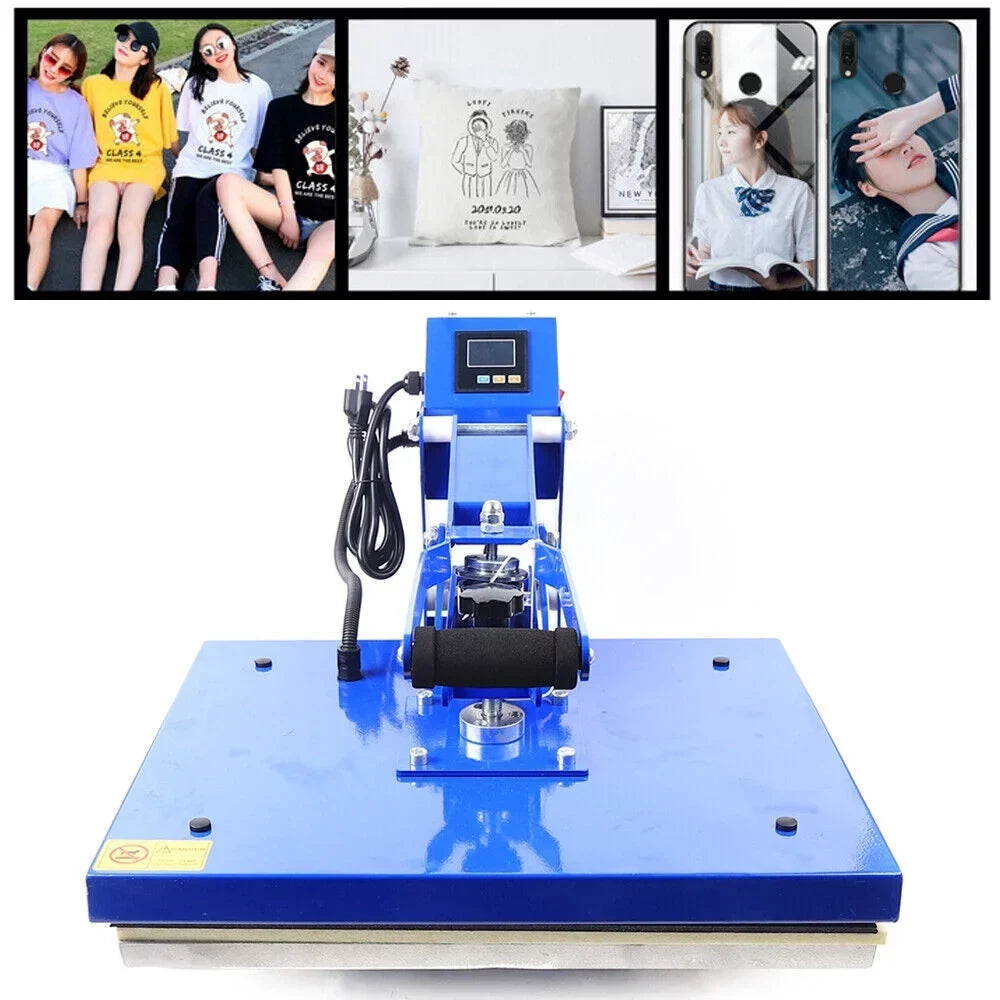 16x20 in Auto Open Clamshell T-Shirt Heat Press Machine, 110V