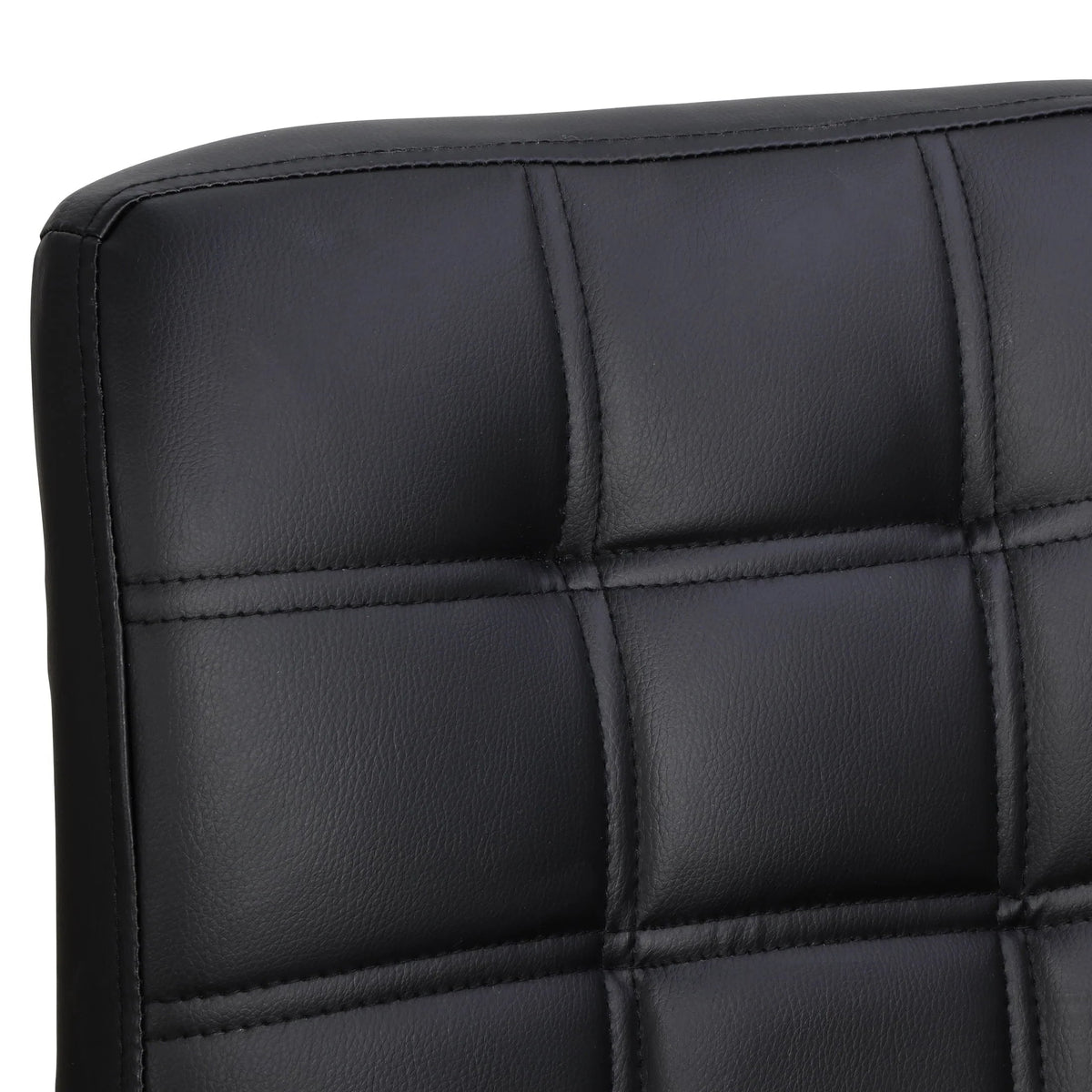 ZENY Bar Stool Set Of 4 With Soft Cushion And Metal Frame - Black