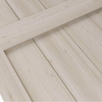 Uforic Sliding Barn Door With Hardware Kit, 48 x 84 in, Gray