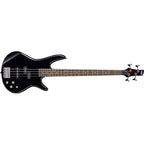 Ibanez GIO Bass Guitar, Black Finish, 22 Frets, 34 inch Scale, Agathis Body, Maple Neck, Rosewood Fingerboard - GSR200