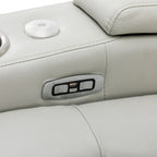 Power Home Theater Recliner Chair, 34.6 D x 38.2 W x 41.4 H, 110-160 Recline, 270 Swivel