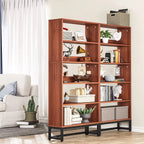5-Tier Bookcase 31.5 Inch Wide x 11.81 Inch Deep x 70.87 Inch Tall - Sandalwood, Walnut, White, Black