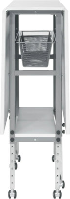 Sew Ready Hobby Cutting Table, 58.75 in x 36.5 in, White/Silver