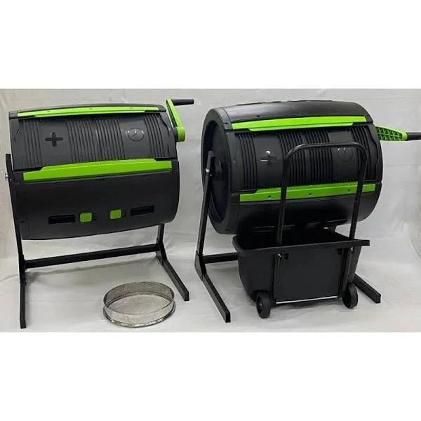 RSI MAZE 2 65 Gallon Composters with 1 Cart and 1 Sifter - Plastic