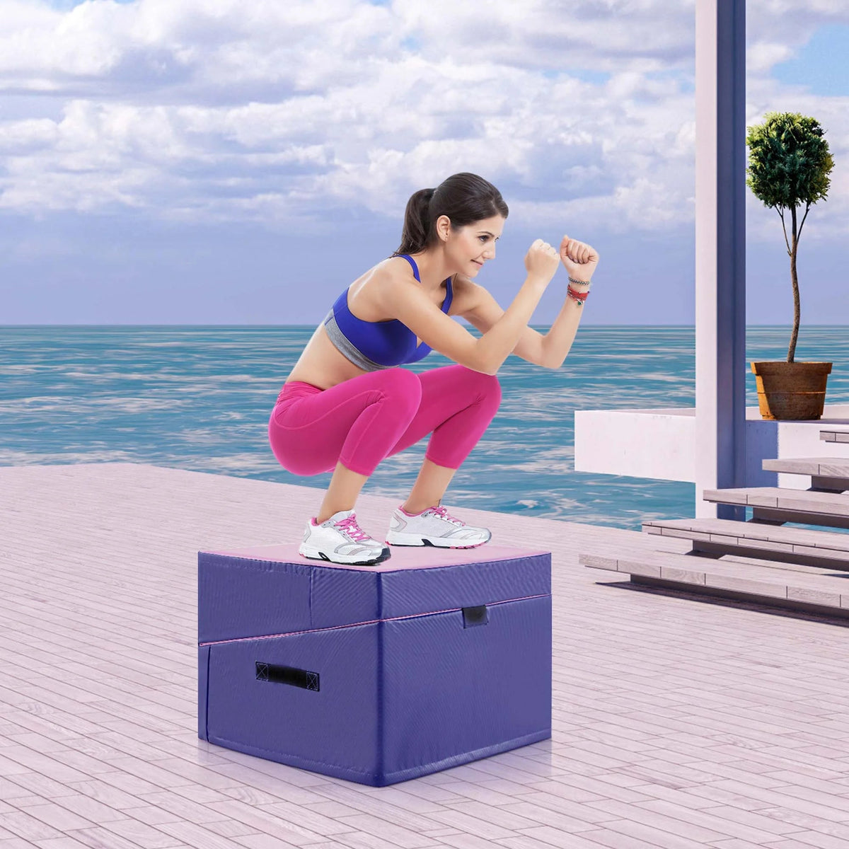 Costway Folding Gymnastics Incline Mat, 48 x 24 x 14 in