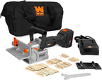 WEN Cordless Plate And Biscuit Joiner Kit With 20V Max 4.0Ah Battery And Charger