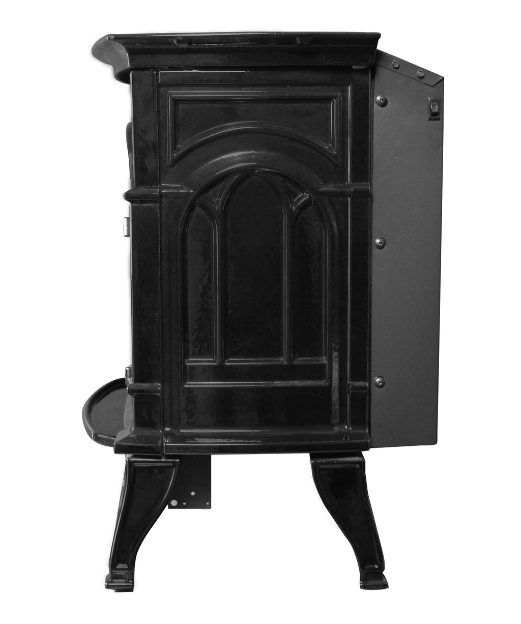 Ashley Hearth Vent-Free Natural Gas Stove, Black, 1000 sq ft, 31000 BTUs - AGC500VFN