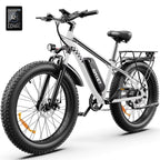 AMYET 26 x 4 Fat Tire Electric Mountain Bike, 48V 15Ah, 7-Speed - EB26