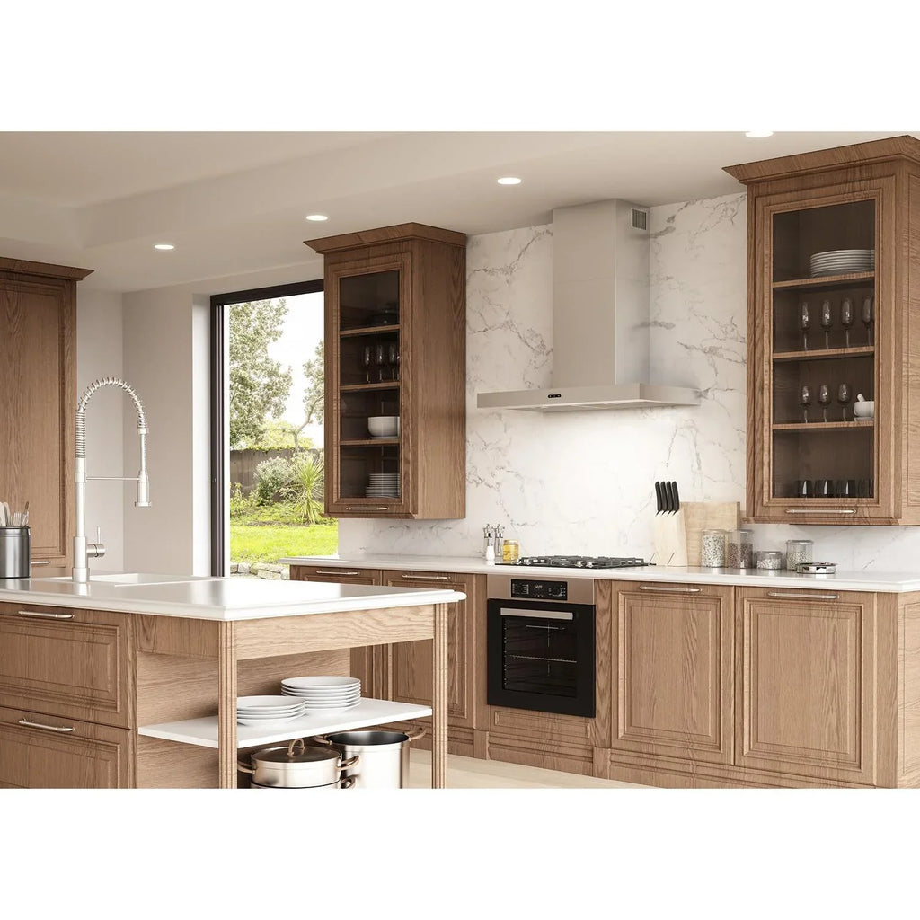 Broan 30 inch Stainless Steel Wall Mount T-Style Chimney Range Hood - EW4330SS