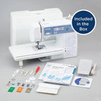 Brother Computerized Sewing And Quilting Machine, 165 Built-In Stitches, LCD Display, White, 20x12x17 - XR9550