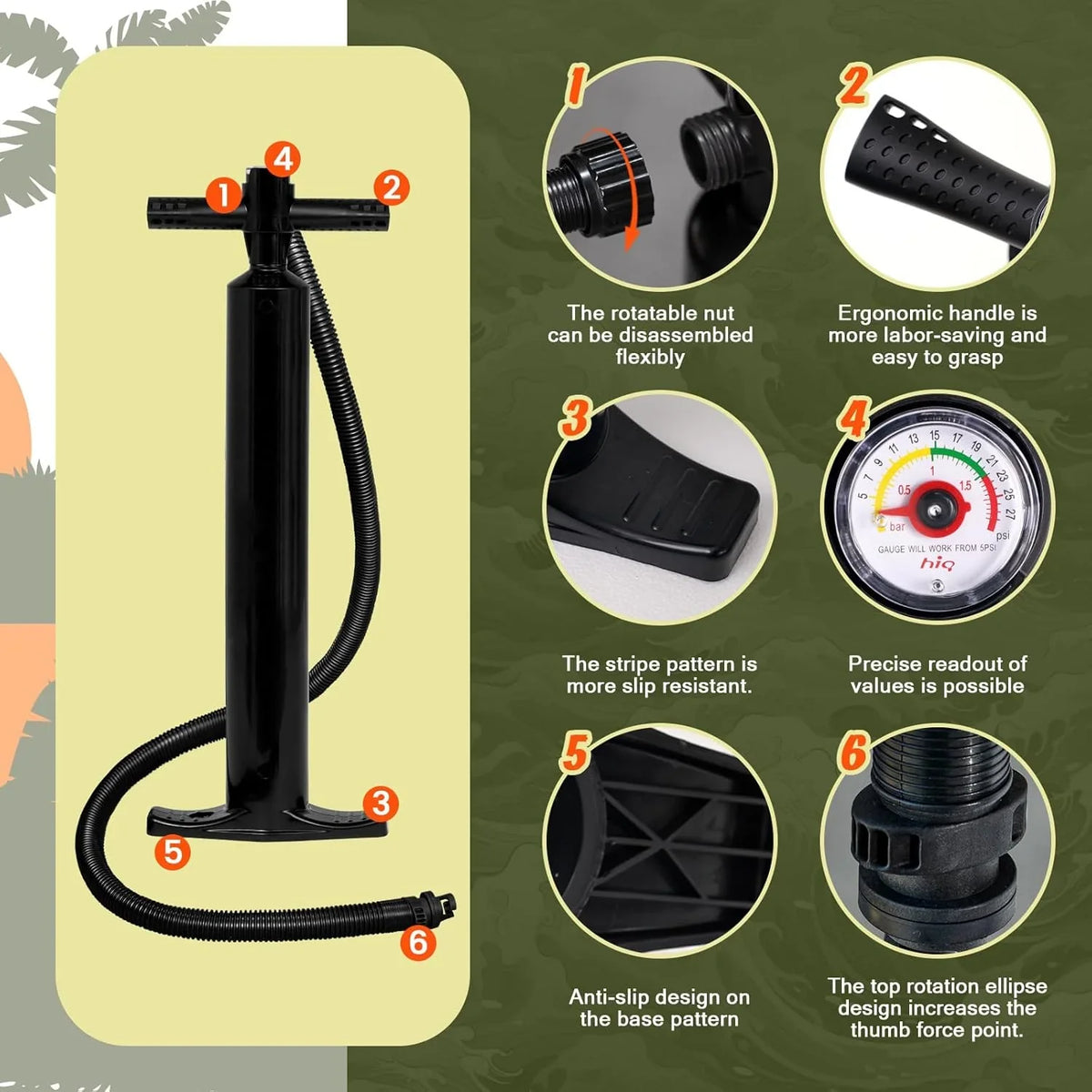 FunWater Inflatable Stand Up Paddle Board, 11 ft x 32 in x 6 in - SUP Paddle Accessories
