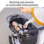 Graco Modes Pramette 3-in-1 Travel System With SnugRide 35 Lite DLX Infant Car Seat, Ellington