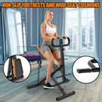 Hiii Foldable Squat Machine With Resistance Bands, 250 Pounds - Black