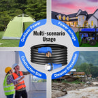 Seeutek 50 Amp 30 Ft Generator Extension Cord With Power Inlet Box And Interlock Kit - NEMA 14-50P/SS2-50P