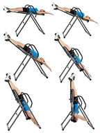HEALTH AND FITNESS Inversion Table With Heavy-Duty Steel Frame And Adjustable Ankle Holders - ITX9600