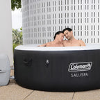 2-4 Person Inflatable Hot Tub With 120 Air Jets And Insulated Cover
