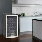 Smad Compressor Wine Cooler 3.1 Cu ft 28 Bottles Stainless Steel Door 110V - JC-88E-2 / D-JC-88E/H