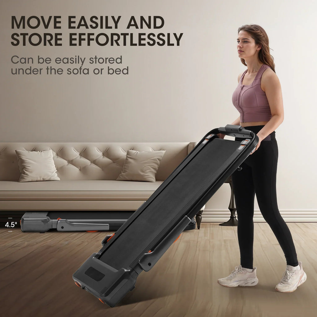 MaxKare 2-in-1 Folding Under Desk Treadmill, 2.5HP, 7.5MPH, 265 lbs Capacity