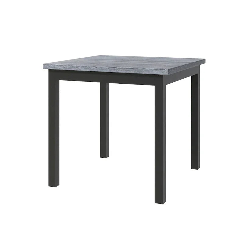 5 Piece Counter Height Wood Dining Set With Rectangle Table And 4 Upholstered High-Back Chairs - 35.4x35.4x36in
