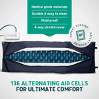 Lunderg Alternating Air Pressure Pad For Recliner Chair With Quiet Pump