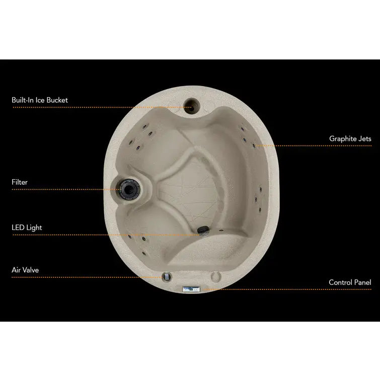 Lifesmart Spas 4-Person 13-Jet Oval Plug And Play Hot Tub - LS200