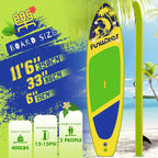 FunWater Inflatable Stand Up Paddle Board, 11 ft x 32 in x 6 in - SUP Paddle Accessories