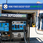 DuroMax Dual Fuel Portable Generator, 13 000-Watt, Gas and Propane, Electric Start - XP13000HX
