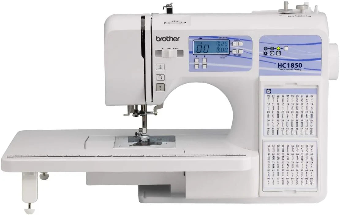 Brother Sewing And Quilting Machine, 185 Built-In Stitches, LCD Display - HC1850